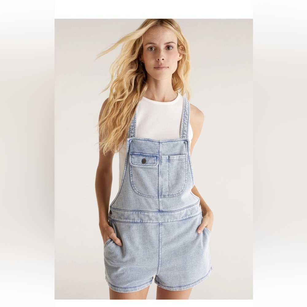 Easy Rider Knit Romper in Washed Indigo by Z Supply Medium